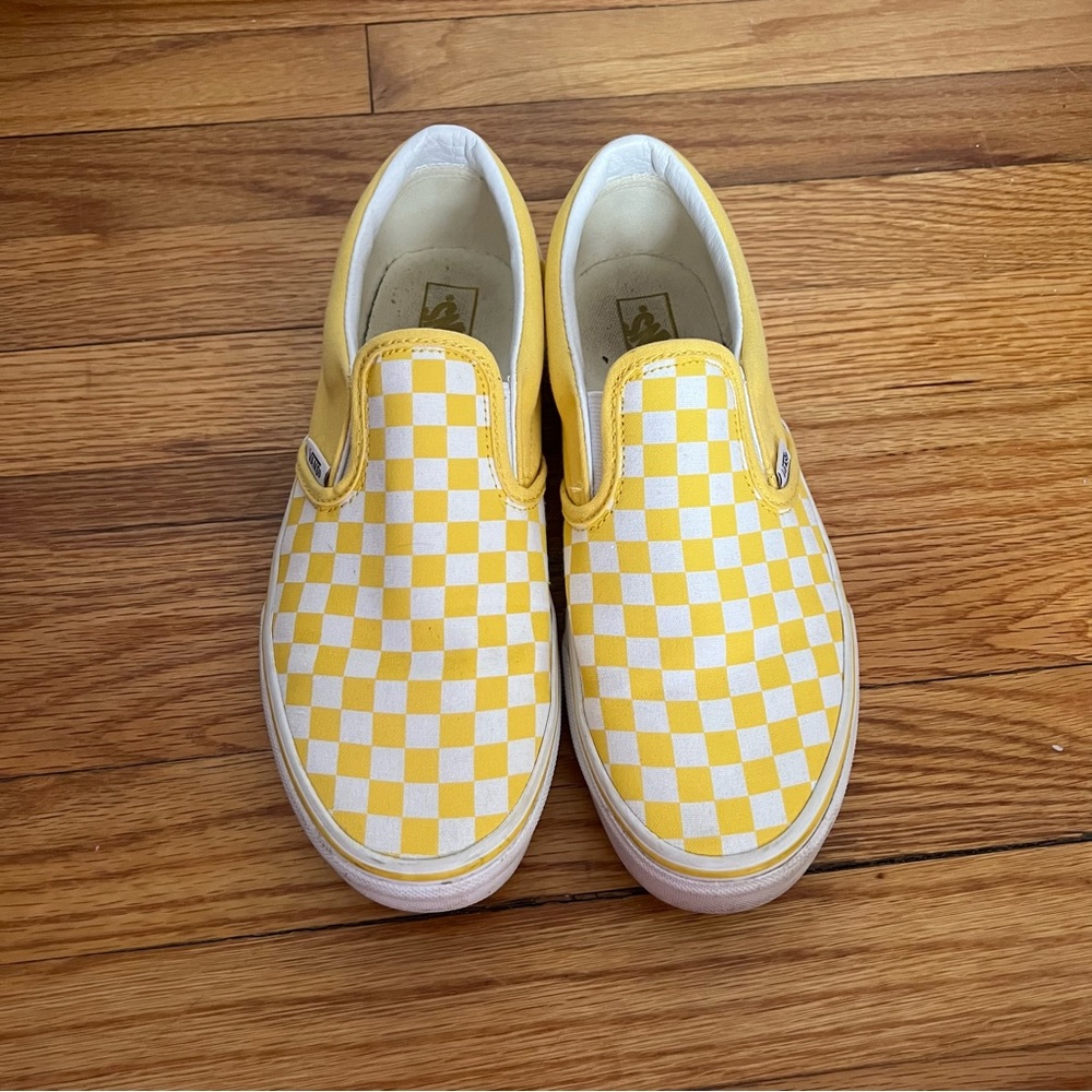 Yellow Checkerboard Vans